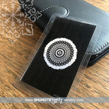 Shungite + CSilver Mobile Phone KiCard ~ EMF Protection ~ MANDALA