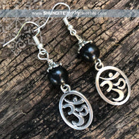 Shungite Amplified Earrings - Om