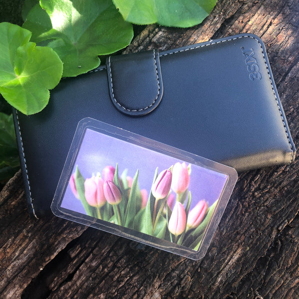 Shungite + CSilver Mobile Phone KiCard ~ EMF Protection ~ TULIPS